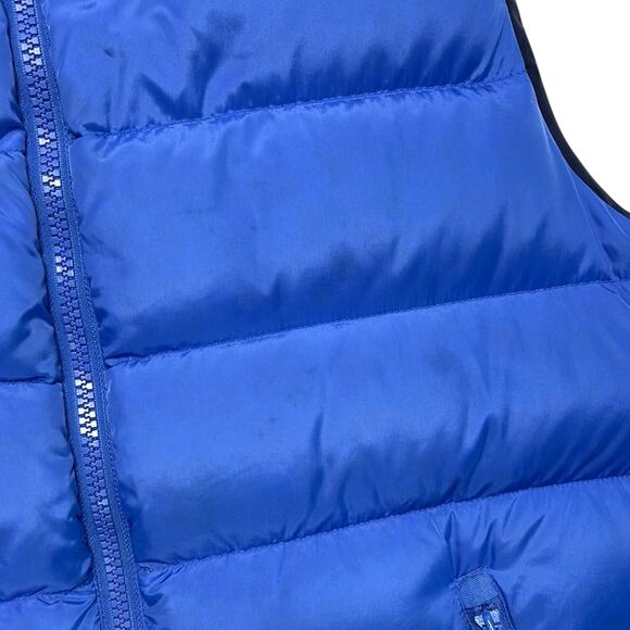 Lands' End Goose Down Full Zip Puffer Vest Men's Sz M Blue Outdoors Gorpcore - Picture 7 of 7